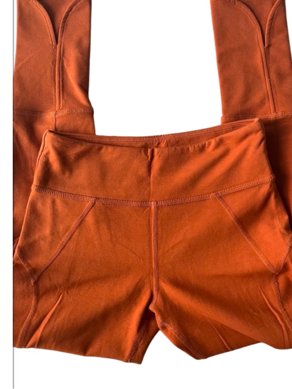 Free People Movement Capris Leggings Sz XS Orange
